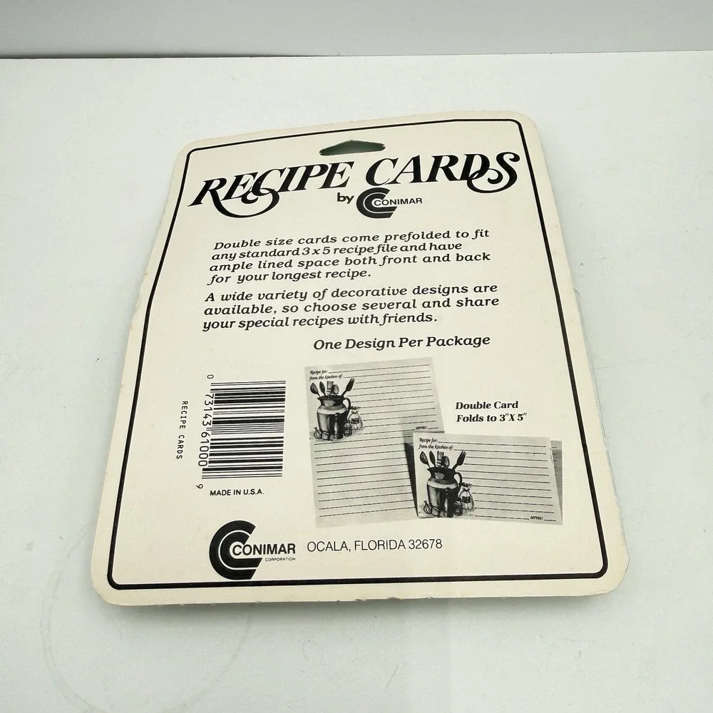 Conimar vintage recipe